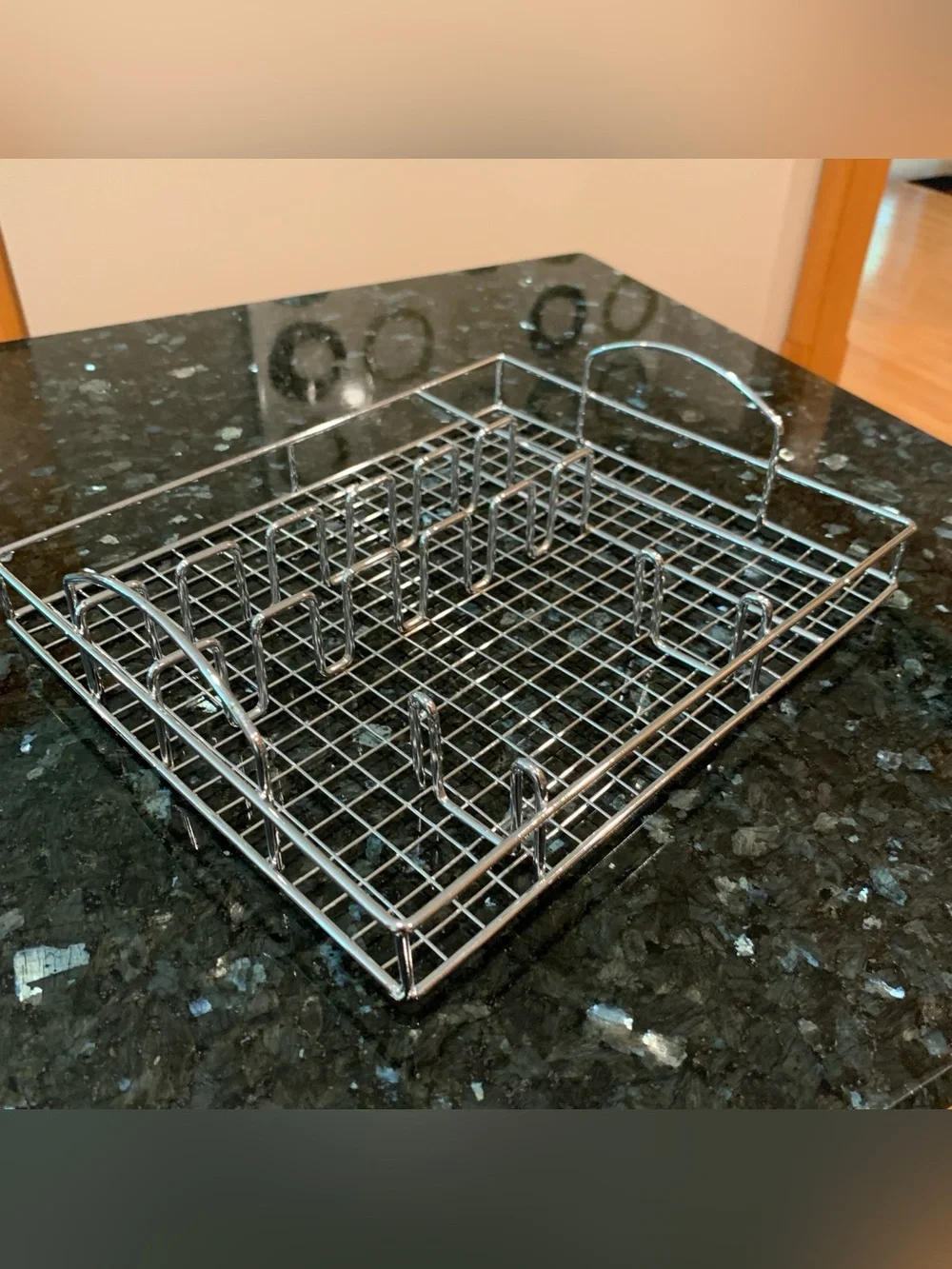 Chrome flatware storage tray silverware utensil organizer for drawers
